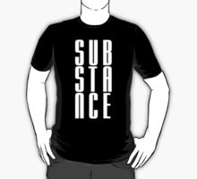 Substance 3 Letter White Lettering T-Shirt