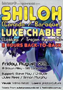 Shiloh_EFlyer Shiloh and Luke Chable @ Brown Alley - August 12th