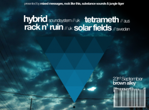 Hybrid_BA Hybrid, Tetrameth, Rack n Ruin, Solar Fields Flyer